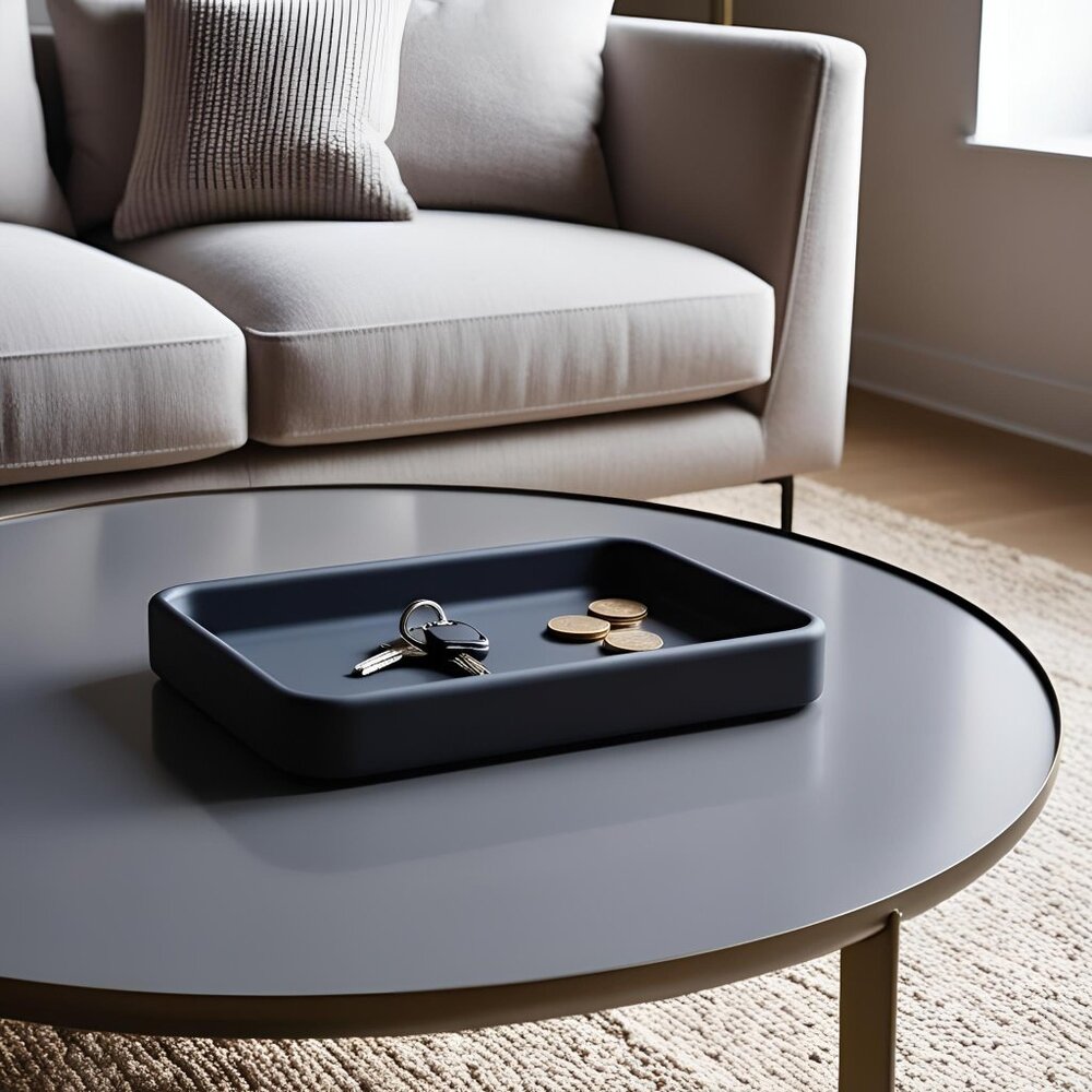 Modern, Minimalist Rectangular Catchall Tray 3D Printed Multi-Colors Available